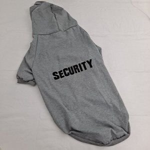 Dog Hoodie Security Guard Gray Pet Clothes 5XL